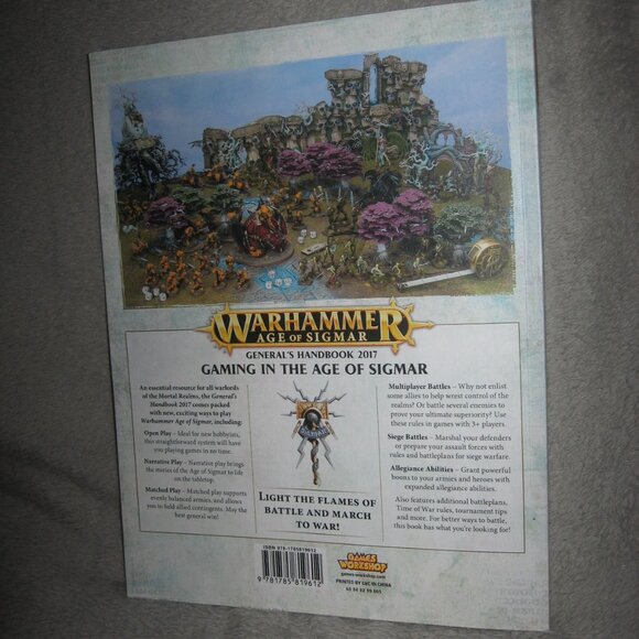 Warhammer Softcover Book 40,000 40K Age of Sigmar General's Handbook 2017 2409A6 - Picture 2 of 10